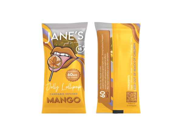 JANE'S MANGO LOLLIPOP (60mg)